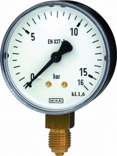 111.10.100 10 bar кл.1,6 G1/2" Корпус СТАЛЬ УТ000002191