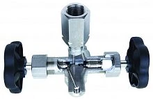 КЗИТ-25л-А-G1/2"/G1/2" Клапан игольчатый 3-х ходовой со сливом УТ000003578