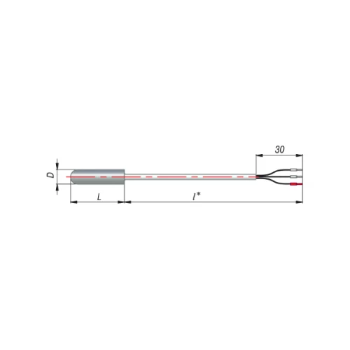 ДТС014-Pt100.В3.25/2м L=25мм d=5мм lкаб=2,0м УТ000008088
