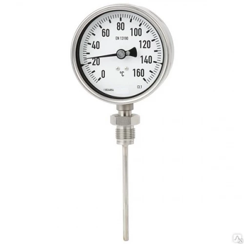 TBiSCh 100 (0...+160)°С B4 8х100мм G1/2"(Н) Рад. - требуется Гильза УТ000014122